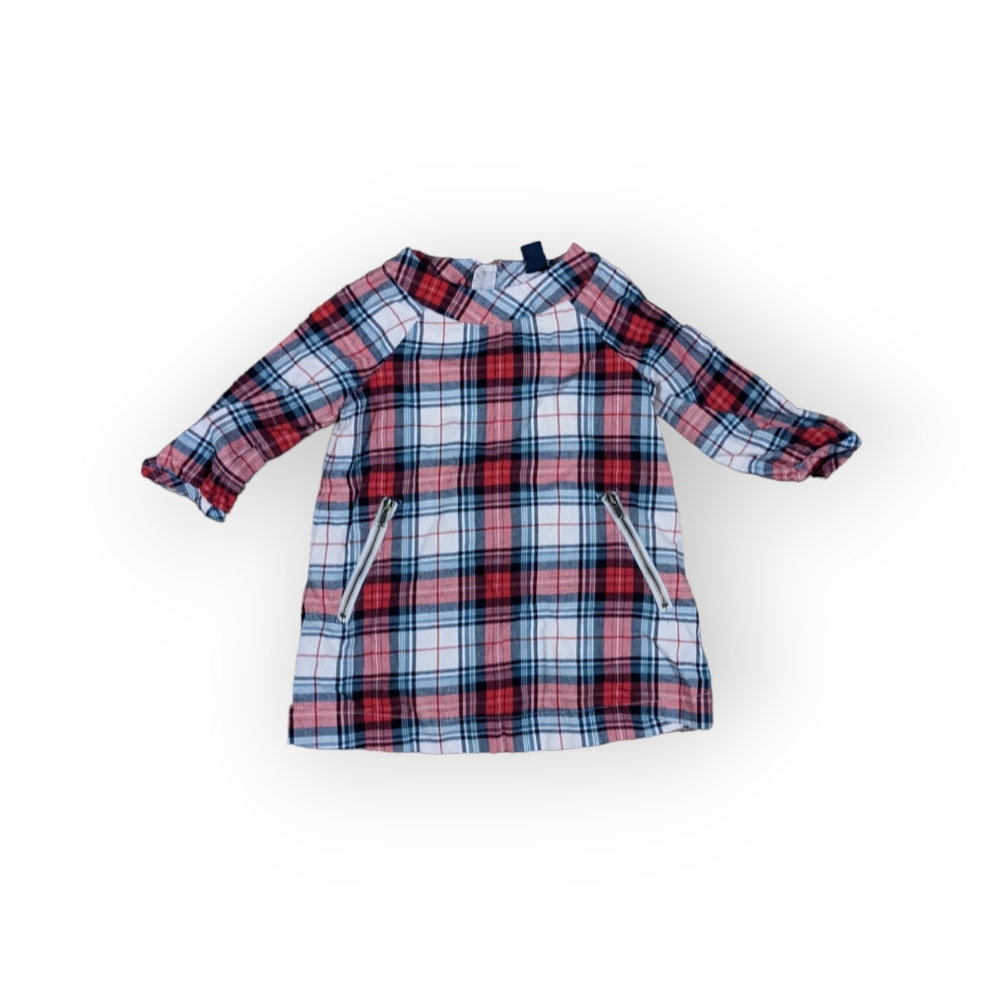 12-18 Months Flannel Baby Gap Red Plaid Shift Dress